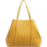By Malene Birger Totes - Medium leather handbag female in geel
