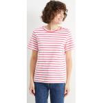 Multicolored Jersey C&A Gestreepte Effen T-shirts  in maat S voor Dames 