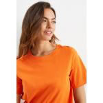 Oranje Jersey C&A Effen T-shirts  in maat L voor Dames 