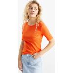 Oranje Jersey C&A Effen T-shirts  in maat L voor Dames 