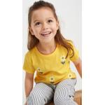 Gele C&A Bloemen Kinder T-shirts  in maat 128 Bio Sustainable 