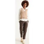 Bruine Polyester High waist C&A Hoge taille broeken  in maat L Tapered voor Dames 