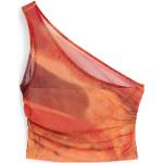Oranje Polyester Clockhouse Off shoulder tops One Shoulder  in maat XL voor Dames 