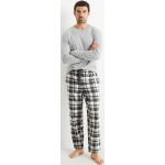 Grijze Flanellen C&A Pyjamabroeken  in maat 3XL voor Heren 