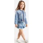 Blauwe Polyester C&A Frozen Elsa Metallic Kinder spijkerrokken  in maat 116 voor Meisjes 