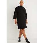 Zwarte Nylon C&A Gebreide Gebreide jurken voor Dames 