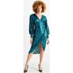 Casual Groene Polyester C&A Pailletten jurken V-hals  in maat L met Sequins in de Sale voor Dames 