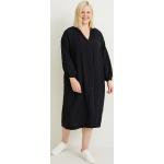 Zwarte Nylon C&A Grote maten jurken V-hals  in maat 3XL in de Sale voor Dames 