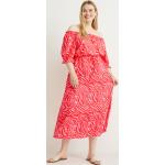 Rode Viscose C&A Geweven Grote maten jurken  in maat 3XL voor Dames 
