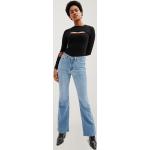 Retro Blauwe High waist C&A Hoge taille jeans  in maat M in de Sale voor Dames 