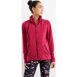 Roze Polyester winddichte Trainingsjacks  in maat XL voor Dames 