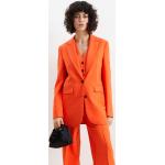 Oranje Polyester C&A Geweven Lange blazers  in maat S met Schoudervulling voor Dames 