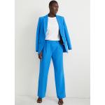 C&A Pantalon-high waist-straight fit, Blauw, Maat: 34