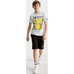 C&A Pokémon set T shirt en sweatshort 2 delig, Wit, Maat: 146