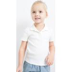 Witte Jersey C&A Poloshirts met korte mouw Bio Sustainable voor Dames 