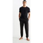 Zwarte Polyester C&A Geblokte Pyjamabroeken  in maat M voor Heren 
