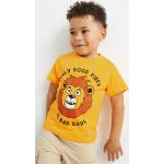 Bruine Jersey C&A T-shirts met motief van Leeuwen voor Heren 