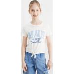 Witte Jersey C&A Gestreepte Effen T-shirts Bio Sustainable voor Dames 