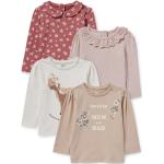 Witte Jersey C&A Bloemen Kinder T-shirt lange mouwen met motief van Paarden 4 stuks voor Babies 