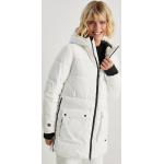 Witte Polyester Capuchon C&A Ademende Gewatteerde Ski-jassen  in maat S voor Dames 