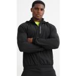 Zwarte Polyester Stretch Geweven Sportjassen  in maat XL voor Heren 