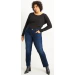 Blauwe C&A Straight jeans  in maat 5XL voor Dames 