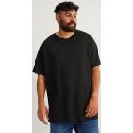 Zwarte Jersey C&A T-shirts  in maat 4XL Bio Sustainable voor Heren 
