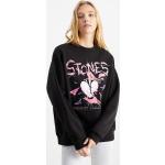 Zwarte Clockhouse Rolling Stones All over print Sweatshirts met print  in maat S voor Dames 