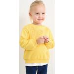Gele Polyester C&A Kinder sweaters  in maat 122 met motief van Vlinder 