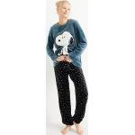 Blauwe Polyester C&A Damespyjama's  voor de Winter  in maat S 