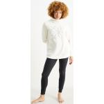 Witte Polyester C&A Damespyjama's  voor de Winter  in maat M in de Sale 