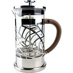 Zilveren Roestvrije Stalen Bloemen Cafetieres met motief van Koffie 