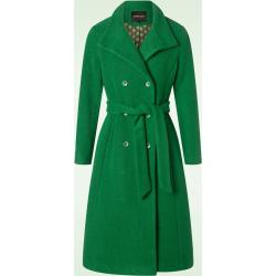 Cally Belted Coat in Green