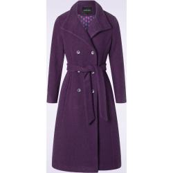 Cally Belted Coat in Purple