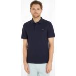 Klassieke Donkerblauwe Calvin Klein Poloshirts met korte mouw  in maat S Bio voor Heren 