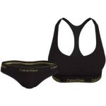 Zwarte Modal Calvin Klein Sport bh's voor Yoga  in maat M met Lichte Ondersteuning in de Sale voor Dames 