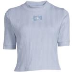 Lichtblauwe Calvin Klein Jeans Gebreide T-shirts  in maat XL in de Sale voor Dames 