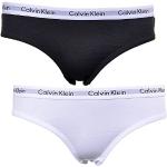 Calvin Klein Meisjesset van 2 slips, bikinivorm met stretch, wit/zwart, XL