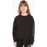 Zwarte Polyester Calvin Klein Ronde hals kindertruien  in maat 152 Bio in de Sale voor Meisjes 