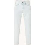 Calvin Klein Tapered jeans met lichte wassing - Indigo