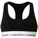 Klassieke Zwarte Modal Calvin Klein Underwear Chemises  in maat S voor Dames 