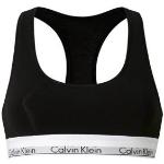 Klassieke Zwarte Modal Calvin Klein Underwear Chemises  in maat M voor Dames 