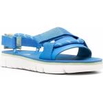 Blauwe Kalfsleren Camper Platte sandalen  in maat 37 Sustainable voor Dames 