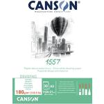 CANSON 1557® tekenpapier kopgelijmd, DIN A5-14,8 x 21 cm, 30 vellen, 180 g/m², licht gekorreld