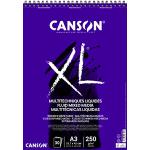 Canson Xl Mix-Media Block, 300 g/m2, DIN A4, Wit, 30 Vellen