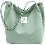 Casual Groene Canvas Opvouwbare Shoppers Sustainable voor Dames 