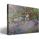 Canvas lelies in de tuin van Oscar Claude Monet - 40 cm x 55 cm