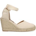 Witte Synthetische Sleehak sandalen  voor de Zomer Sleehakken  in 40 met Hakhoogte 7cm tot 9 cm voor Dames 