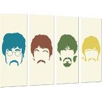 Canvasfoto, Los Beatles, John Lennon, Paul Mccartney, beroemde muziek, meerkleurig, 131 x 62 cm XXL