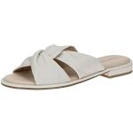 Witte Bonten Caprice Platte sandalen  voor de Zomer  in maat 37 met Hakhoogte 3cm tot 5cm in de Sale voor Dames 